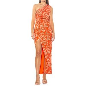 Alessi One Shoulder Patterned Maxi Dress
ALEXIA ADMOR